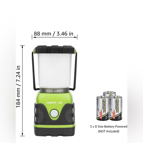 2 CAMPING LANTERNS. USED ONCE!  PERFECT CONDITION! - Picture 4 of 10